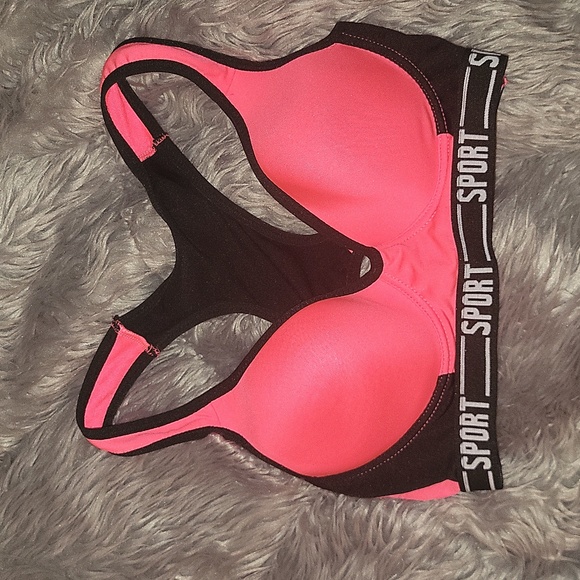 Other - Pink and Black Sports Bra 34B